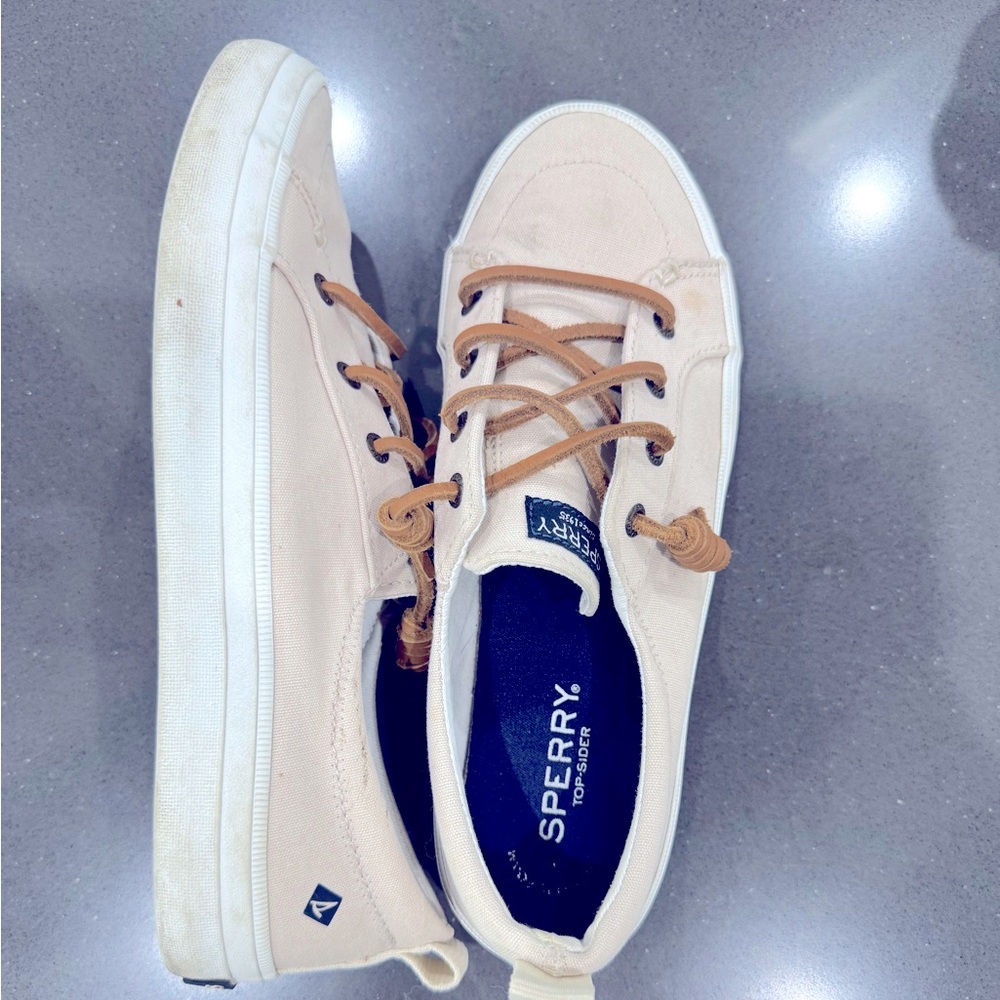 Sperry slip-on top slider, canvas beige GUC
